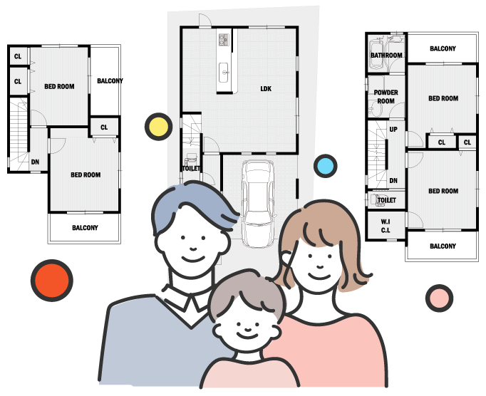 間取りをプレゼント！